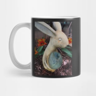 Stone Bunny in the Garden Mug